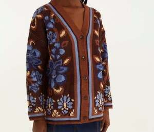 NWT Farm Rio (Brazil) Boho Floral Long Knit Cardigan Size Medium